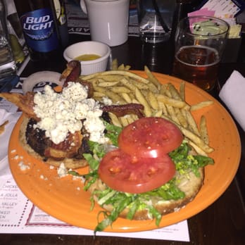 Barnaby's Cafe - Bacon bleu cheese burger, beer .. Beer. - American Near Me - Houston, Texas