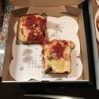 Blue Pan Pizza - Tomato pie with lots of garlic and super delicious. - Pizza Near Me - Denver, Colorado Blue Pan Pizza - Tomato pie with lots of garlic and super delicious. - Pizza Near Me - Denver, Colorado