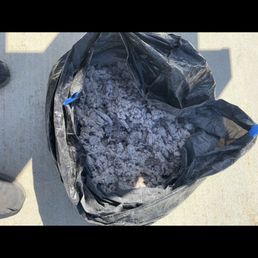 Lint in dryer ventilation line Lint in dryer ventilation line