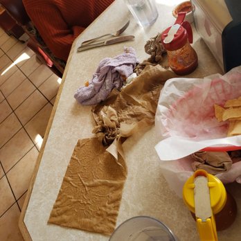 Carmela's Mexican Restaurant - Our waitress left a dirty wet rag on our table. Gross. - Mexican Near Me - Arcata, California