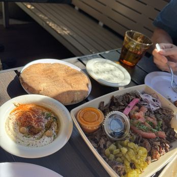 MAZRA - STEAK SHAWARMA PLATE - Mediterranean Near Me - Redwood City, California
