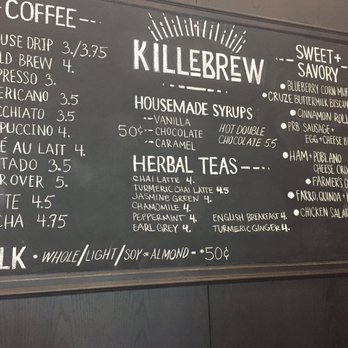 Killebrew Coffee - Menu board - Coffee & Tea Near Me - Nashville, Tennessee Killebrew Coffee - Menu board - Coffee & Tea Near Me - Nashville, Tennessee