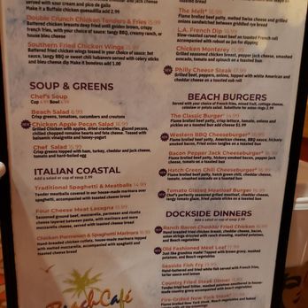 Beach Cafe - Menu - Cafes Near Me - Laughlin, Nevada