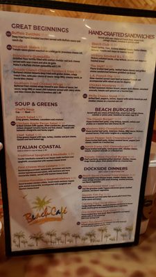 Menu photo 7 Beach Cafe Laughlin, NV