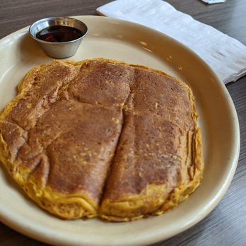 Snooze, an A.M. Eatery - Pumpkin pancake (plain, you have to ask if you want them to leave off all the sugar syrup etc on top) - Breakfast & Brunch Near Me - Charlotte, North Carolina