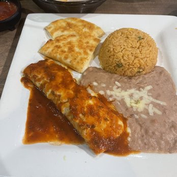 El Charro - Burrito and cheese quesadilla with beans and rice - Mexican Near Me - Irmo, South Carolina El Charro - Burrito and cheese quesadilla with beans and rice - Mexican Near Me - Irmo, South Carolina