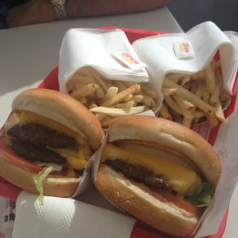 In-N-Out Burger - Double double, cheeseburger and fries! - Burgers Near Me - Long Beach, California