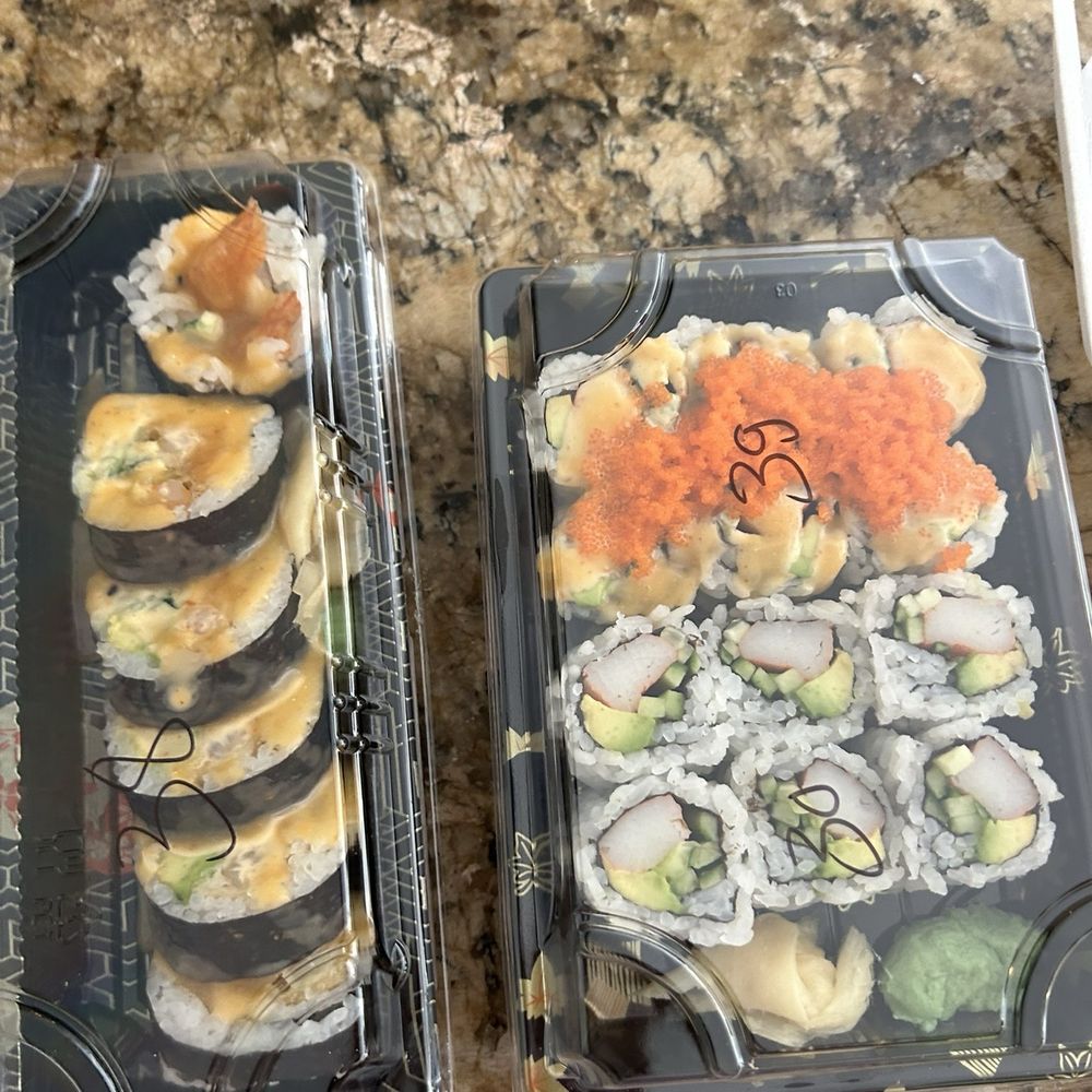 Sushi & Thai - #30.  California Roll #38. Shrimp Tempura Roll #39 & A9. Crispy Rolls (3) - Sushi Bars Near Me - Oxford, Michigan