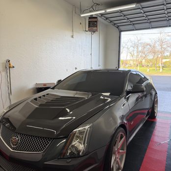 Exclusive Window Tinting - Cadillac came in for 20% on the windshield, for demo purposes only - Car Window Tinting Near Me - Chico, California Exclusive Window Tinting - Cadillac came in for 20% on the windshield, for demo purposes only - Car Window Tinting Near Me - Chico, California