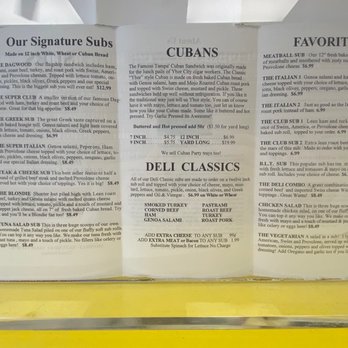 Subs N Such - Menu 07/2021 - Sandwiches Near Me - Lutz, Florida Subs N Such - Menu 07/2021 - Sandwiches Near Me - Lutz, Florida