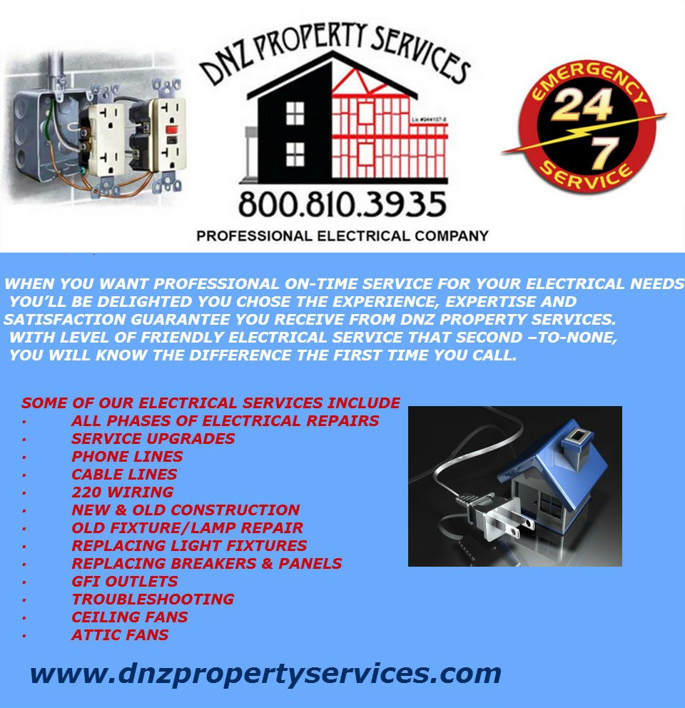 Slide of DNZ Electrical Services