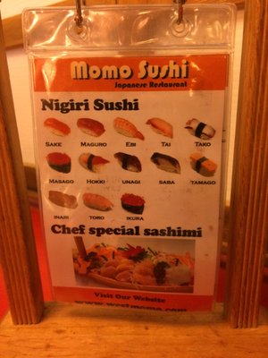 Menu photo 1 Momo Sushi Westbank, BC Menu photo 1 Momo Sushi Westbank, BC