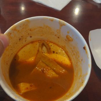 Oh K-Dog - Tteok-bokki. Very soupy and tastes like ramen and very small portions. Nothing even close to the picture. - Hot Dogs Near Me - Austin, Texas Oh K-Dog - Tteok-bokki. Very soupy and tastes like ramen and very small portions. Nothing even close to the picture. - Hot Dogs Near Me - Austin, Texas