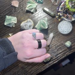 Crystal Treasures - Moonstone ring I got from the store