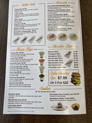 Menu photo 1 Chocolate House Totowa, NJ