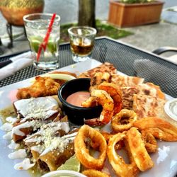 Clifton City Tavern Mexican Cantina - Viva Mexico: Sampler platter, calamari, cheese quesadillas, Flautas, wings & grilled shrimp with chipotle sauce