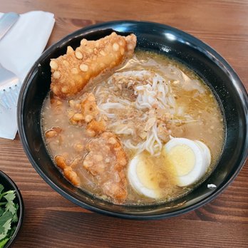 Bagan Burmese Kitchen - S11. Fish Chowder Noodle Soup (Mohinga) - Burmese Near Me - Los Angeles, California Bagan Burmese Kitchen - S11. Fish Chowder Noodle Soup (Mohinga) - Burmese Near Me - Los Angeles, California