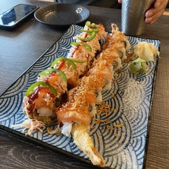 Sushi Pro - sushi pro roll (left), warriors roll (right) - Japanese Near Me - San Jose, California Sushi Pro - sushi pro roll (left), warriors roll (right) - Japanese Near Me - San Jose, California