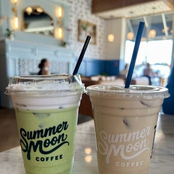 Summer Moon Coffee - blueberry coconut matcha latte and vanilla bee chai - Coffee & Tea Near Me - Wheaton, Illinois
