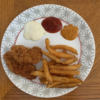 Chick N' Bros - Chick N' Tenders with Fries with Ranch, Ketchup and Chick Sauce - Food Trucks Near Me Chick N' Bros - Chick N' Tenders with Fries with Ranch, Ketchup and Chick Sauce - Food Trucks Near Me