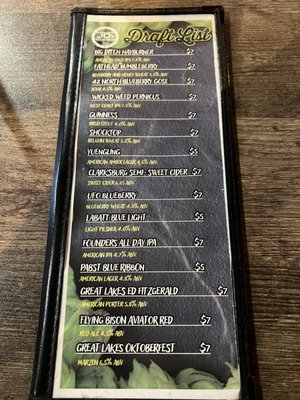 Menu photo 1 JDs Brew Pub Springville, NY