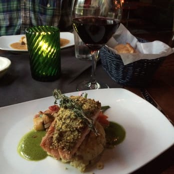 Caprice Bistro - Salmon au Vert - French Near Me - Wilmington, North Carolina
