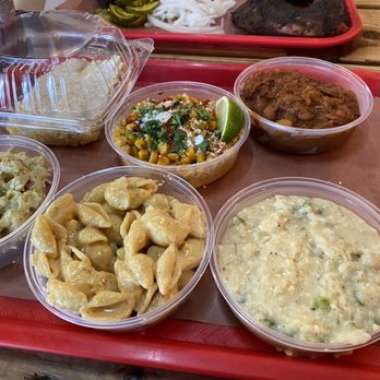 Cattleack Barbeque - Potato salad, Street corn, hatch chili Mac n cheese, grits, burnt end beans - Barbeque Near Me - Dallas, Texas Cattleack Barbeque - Potato salad, Street corn, hatch chili Mac n cheese, grits, burnt end beans - Barbeque Near Me - Dallas, Texas