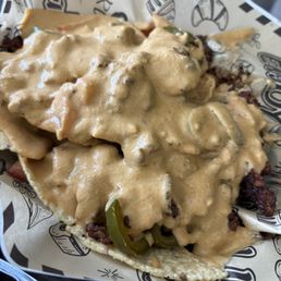Loaded nachos. Loaded nachos.