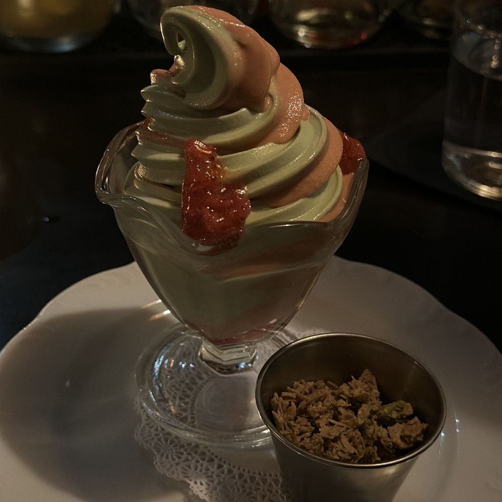 My Loup - Pistachio and strawberry soft serve - 1-900 ice cream collab - American Near Me - Philadelphia, Pennsylvania My Loup - Pistachio and strawberry soft serve - 1-900 ice cream collab - American Near Me - Philadelphia, Pennsylvania