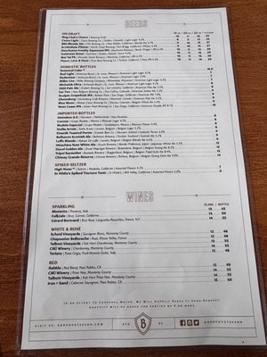Menu photo 7 Brophy's Tavern Carmel-by-the-Sea, CA