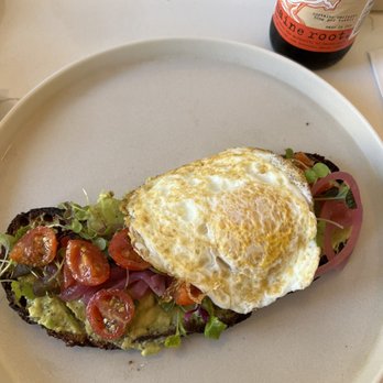 Chashni Cafe - Avocado Toast (added an over medium egg).. was perfect - Cafes Near Me - Chatham, New Jersey