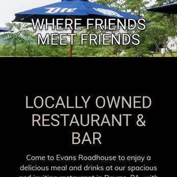 Evan's Roadhouse Restaurant & Pub - Evan's Roadhouse Restaurant & Bar Is A Popular place in Drums, PA.  8/9/2024 - American Near Me - Drums, Pennsylvania