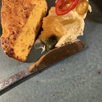Urban Hearth - Cornbread with honeycomb and spread - New American Near Me - Cambridge, Massachusetts Urban Hearth - Cornbread with honeycomb and spread - New American Near Me - Cambridge, Massachusetts