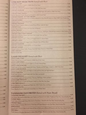 Menu photo 4 Taj Mahal Restaurant Wilmington, DE