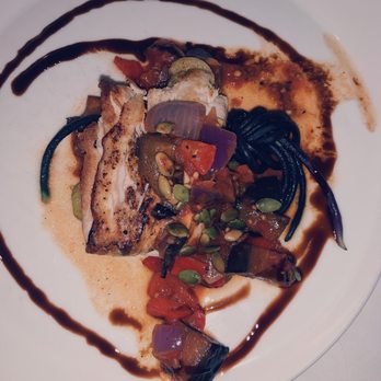 Ocean 362 - Catch of the day (those are green beans tied up -- fun!) - Caribbean Near Me - St. John, Virgin Islands