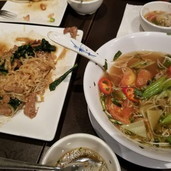 Mai's Restaurant - After what we could salvage by 3 people. A lot leftover. - Vietnamese Near Me - Houston, Texas