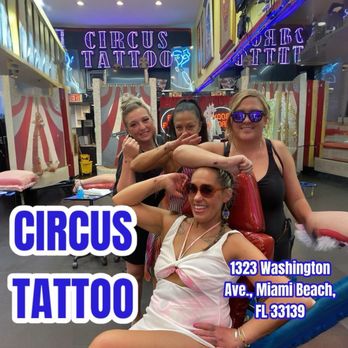 Circus Tattoo - Girls night out at Circus Tattoo - Tattoo Near Me - Miami Beach, Florida Circus Tattoo - Girls night out at Circus Tattoo - Tattoo Near Me - Miami Beach, Florida