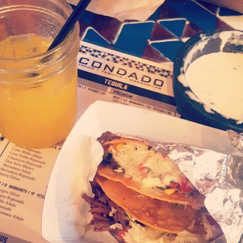 Condado Tacos - What more could you ask for? A margarita, 2 tacos and some queso! - Tacos Near Me - Columbus, Ohio Condado Tacos - What more could you ask for? A margarita, 2 tacos and some queso! - Tacos Near Me - Columbus, Ohio