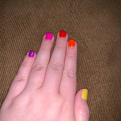 Cali Nails - Pink finger is the one that was cut the worst, you can see the cut and redness near my cuticle.