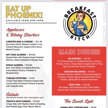 Breakfast Bitch - Menu - Breakfast & Brunch Near Me - Phoenix, Arizona