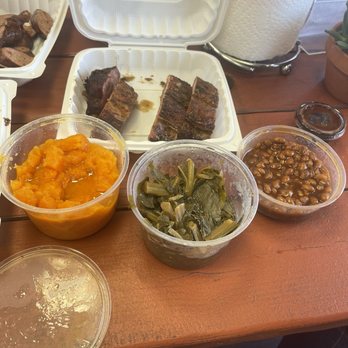 Coop's West Texas BBQ - Pork ribs and Candied Yams and Collard Greens and Baked Beans - Barbeque Near Me - Lemon Grove, California Coop's West Texas BBQ - Pork ribs and Candied Yams and Collard Greens and Baked Beans - Barbeque Near Me - Lemon Grove, California