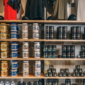 STEEL - a shelf full of sports apparel - Juice Bars & Smoothies Near Me - Sarasota, Florida STEEL - a shelf full of sports apparel - Juice Bars & Smoothies Near Me - Sarasota, Florida
