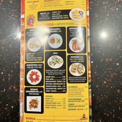 La Casa De La Tia - Menu