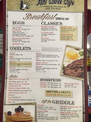 Menu photo 2 Ala Carte Cafe Port Clinton, OH