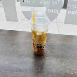 My drink in the smaller cup... My drink in the smaller cup...