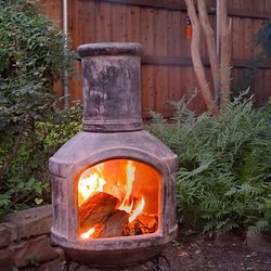 Calloway's Nursery - My new chimney from Calloways, I live the ambiance it added!