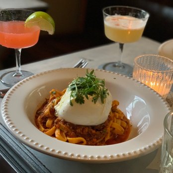 Bear Den Aspen - Bison bolognese on house-made tagliatelles. - Breakfast & Brunch Near Me - Aspen, Colorado Bear Den Aspen - Bison bolognese on house-made tagliatelles. - Breakfast & Brunch Near Me - Aspen, Colorado