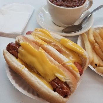 Rutt's Hut - Ripper with cheese, cup of chili - Hot Dogs Near Me - Clifton, New Jersey Rutt's Hut - Ripper with cheese, cup of chili - Hot Dogs Near Me - Clifton, New Jersey