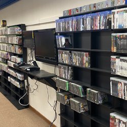 Modern Nostalgia Video Games and More - The wall of games and testing TV's