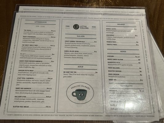 Menu photo 3 Little Collins New York, NY Menu photo 3 Little Collins New York, NY